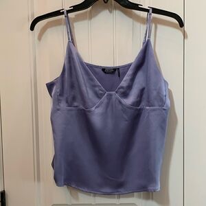 MARCIANO PERIWINKLE LAVENDER Silky Camisole Tank Top L